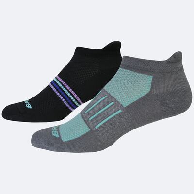 Calcetines Brooks Ghost Midweight 2-Pack Hombre Gris/Verde Menta Negras/Verde Menta | Ecuador-64375