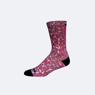 Calcetines Brooks Tempo Crew Mujer Rosas | Ecuador-02481