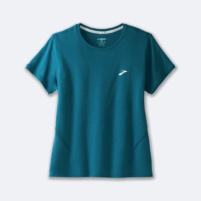 Camiseta Brooks Distance Short Sleeve 2.0 Mujer Azules | Ecuador-78123