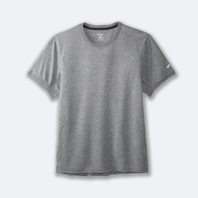 Camiseta Brooks Distance Short Sleeve Hombre Gris | Ecuador-53918