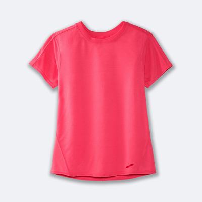 Camiseta Brooks Distance Short Sleeve Mujer Rosas | Ecuador-79086