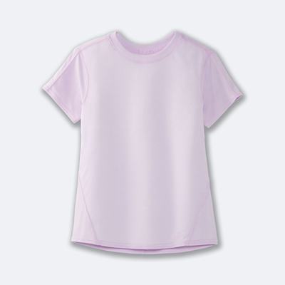 Camiseta Brooks Distance Short Sleeve Mujer Moradas | Ecuador-90487