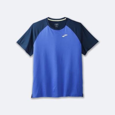 Camiseta Brooks Run Within Short Sleeve Hombre Azules/Indigo | Ecuador-43720