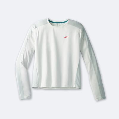 Camiseta Brooks Sprint Free Long Sleeve 2.0 Mujer Verde Menta | Ecuador-24857