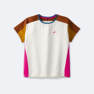 Camiseta Brooks Sprint Free Short Sleeve 2.0 Mujer / Claro Fucsia | Ecuador-28751