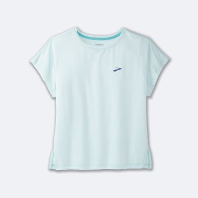 Camiseta Brooks Sprint Free Short Sleeve Mujer Azules | Ecuador-61037