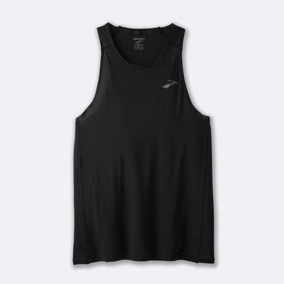 Camiseta Tirantes Brooks Atmosphere Singlet Hombre Negras | Ecuador-47529