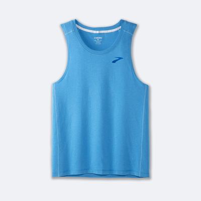 Camiseta Tirantes Brooks Distance Tank 2.0 Hombre Azules | Ecuador-72413