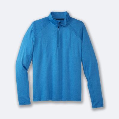 Chaquetas Brooks Dash 1/2 Zip Hombre Azules | Ecuador-75462