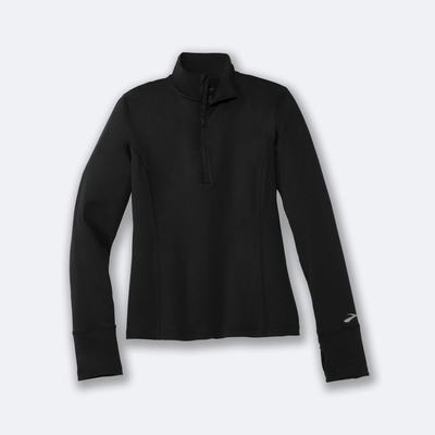 Chaquetas Brooks Dash 1/2 Zip Mujer Negras | Ecuador-84019