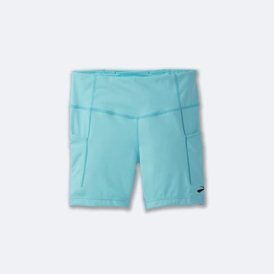 Mallas Brooks Method 5" Short Tight Mujer Turquesa | Ecuador-61824