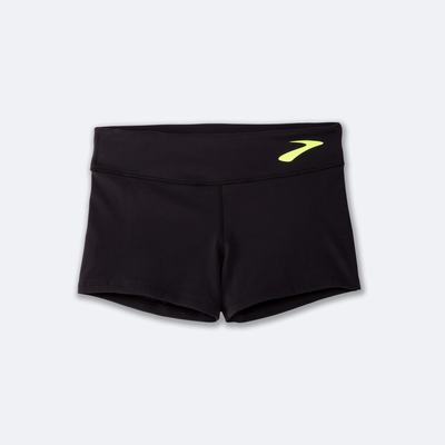 Mallas Brooks Speedwork Short Tight Mujer Negras | Ecuador-13279