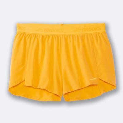 Pantalones Cortos Brooks Chaser 3" Mujer Amarillo | Ecuador-83047