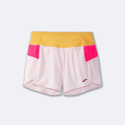 Pantalones Cortos Brooks Chaser 5" Mujer Rosas/Naranjas | Ecuador-15736