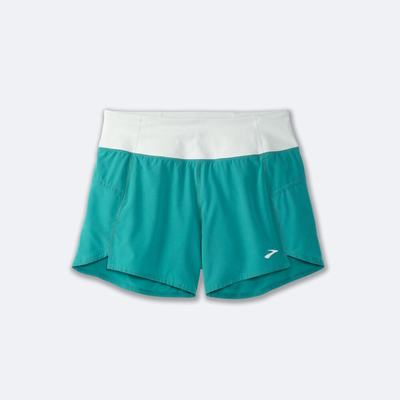 Pantalones Cortos Brooks Chaser 5" Mujer Verde/Verde Menta | Ecuador-57924