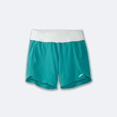 Pantalones Cortos Brooks Chaser 7" Mujer Verde/Verde Menta | Ecuador-79801