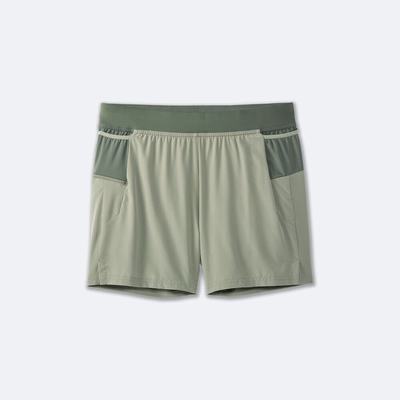 Pantalones Cortos Brooks Sherpa 5" 2-in-1 Hombre Verde | Ecuador-52913