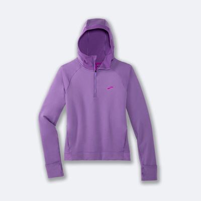 Sudadera Con Capucha Brooks Notch Thermal Mujer Moradas | Ecuador-14628