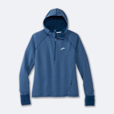 Sudadera Con Capucha Brooks Notch Thermal 2.0 Mujer Azules Gris | Ecuador-47013