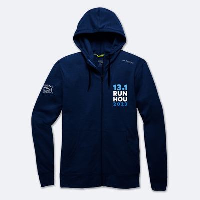 Sudaderas Brooks Houston23 Moment Full Zip Hombre Azul Marino | Ecuador-68142