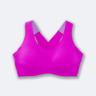 Sujetadores Deportivos Brooks Dare Crossback Run Bra Mujer Rosas/Moradas | Ecuador-10735