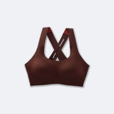 Sujetadores Deportivos Brooks Dare Crossback Run Bra 2.0 Mujer Chocolate/Cobra | Ecuador-62310