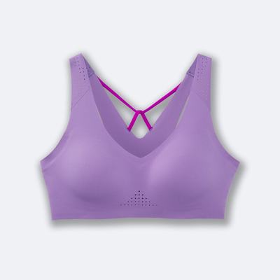 Sujetadores Deportivos Brooks Dare V Neck Run Bra Mujer Moradas | Ecuador-43281