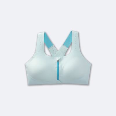 Sujetadores Deportivos Brooks Dare Zip Run Bra 2.0 Mujer Azules/Turquesa | Ecuador-59867