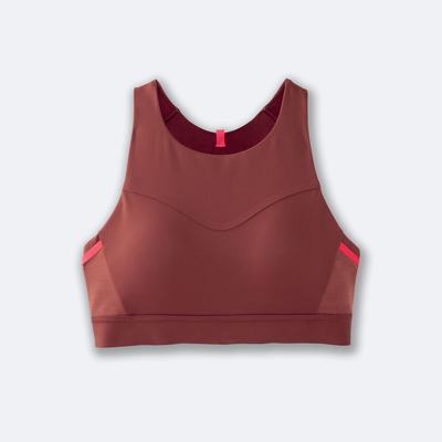 Sujetadores Deportivos Brooks Drive 3 Pocket Run Bra Mujer / Rosas | Ecuador-56431