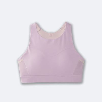 Sujetadores Deportivos Brooks Drive 3 Pocket Run Bra Mujer Moradas/Rosas | Ecuador-92471