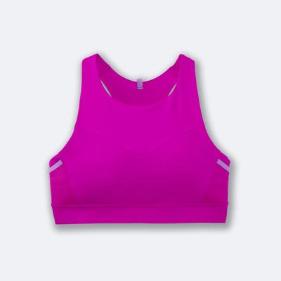 Sujetadores Deportivos Brooks Drive 3 Pocket Run Bra Mujer Rosas | Ecuador-92860