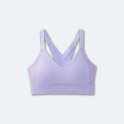 Sujetadores Deportivos Brooks Drive Interlace Run Bra Mujer Moradas Gris | Ecuador-16752