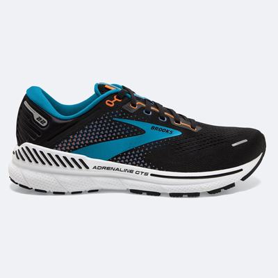 Zapatillas Running Brooks Adrenaline GTS 22 Hombre Negras/Azules/Naranjas | Ecuador-05937