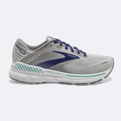 Zapatillas Running Brooks Adrenaline GTS 22 Mujer Gris/Azules/Verde | Ecuador-37610