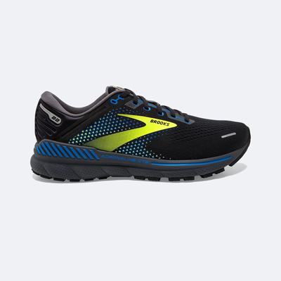 Zapatillas Running Brooks Adrenaline GTS 22 Hombre Negras/Azules | Ecuador-56902