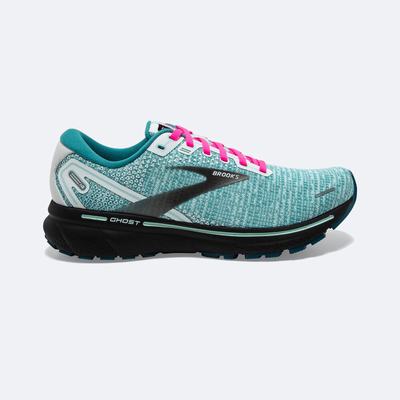 Zapatillas Running Brooks Ghost 14 Mujer Blancas/Negras/Azules | Ecuador-45972