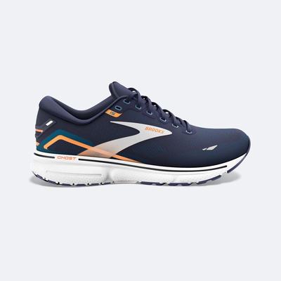 Zapatillas Running Brooks Ghost 15 Hombre Azul Marino/Azules/Naranjas | Ecuador-52086