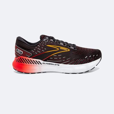 Zapatillas Running Brooks Glycerin GTS 20 Hombre Negras/Rojas | Ecuador-89123