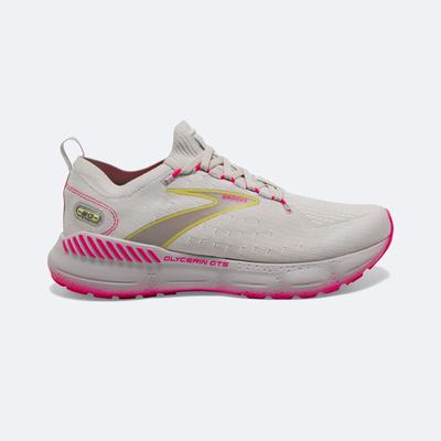 Zapatillas Running Brooks Glycerin StealthFit GTS 20 Mujer Gris/Amarillo/Rosas | Ecuador-23697