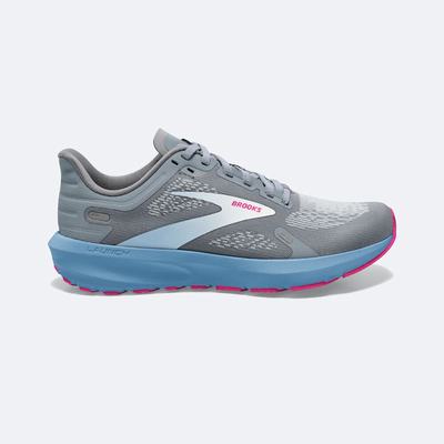 Zapatillas Running Brooks Launch 9 Mujer Gris/Azules/Rosas | Ecuador-78095