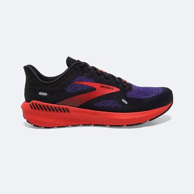 Zapatillas Running Brooks Launch GTS 9 Hombre Negras/Azules Oscuro/Rojas | Ecuador-96231