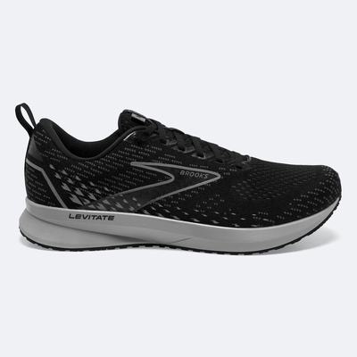 Zapatillas Running Brooks Levitate 5 Hombre Negras/Gris | Ecuador-53287