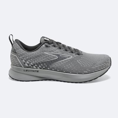 Zapatillas Running Brooks Levitate 5 Mujer Gris/Negras | Ecuador-85302