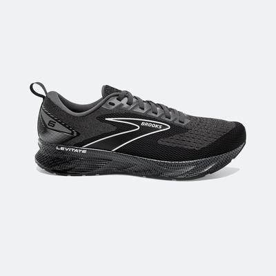 Zapatillas Running Brooks Levitate 6 Hombre Negras/Blancas | Ecuador-82495