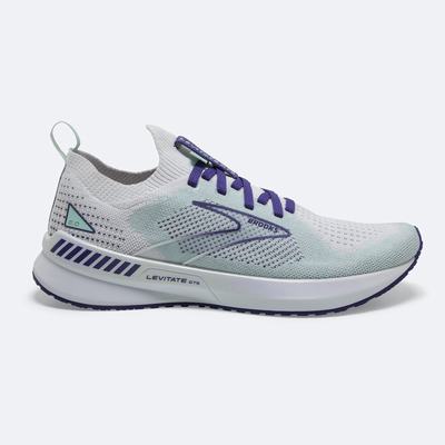 Zapatillas Running Brooks Levitate StealthFit GTS 5 Mujer Blancas/Azul Marino Azules | Ecuador-39647