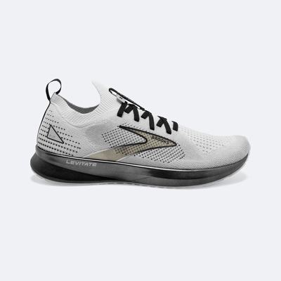 Zapatillas Running Brooks Levitate StealthFit 5 Hombre Blancas/Gris/Negras | Ecuador-49156