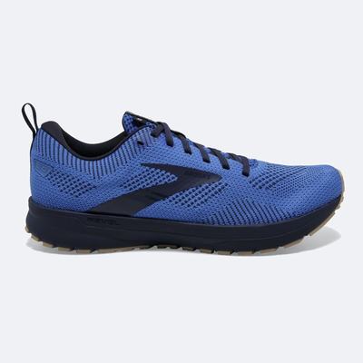 Zapatillas Running Brooks Revel 5 Hombre Azules/Azul Marino/Creme | Ecuador-17893