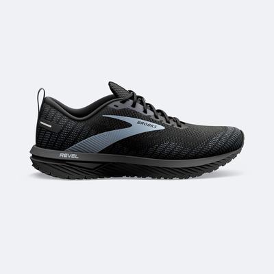 Zapatillas Running Brooks Revel 6 Hombre Negras/Gris | Ecuador-50748