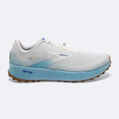 Zapatillas Trail Brooks Catamount Mujer Blancas/Turquesa Claro/Azules | Ecuador-19823