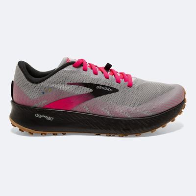 Zapatillas Trail Brooks Catamount Mujer Gris/Rosas/Negras | Ecuador-26149